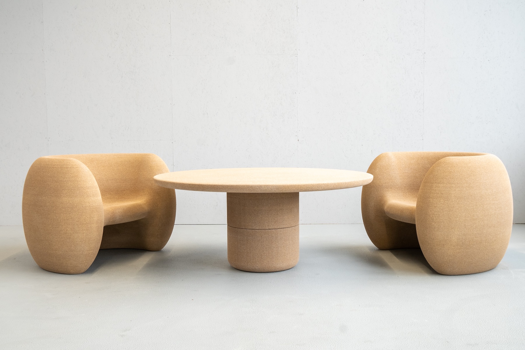 eco-knit wood furnishings made from wood shavings and saw dust > 3 d print furniture maker |Harry Thaler: South Tyrol’s Master of Quiet, Sustainable Design