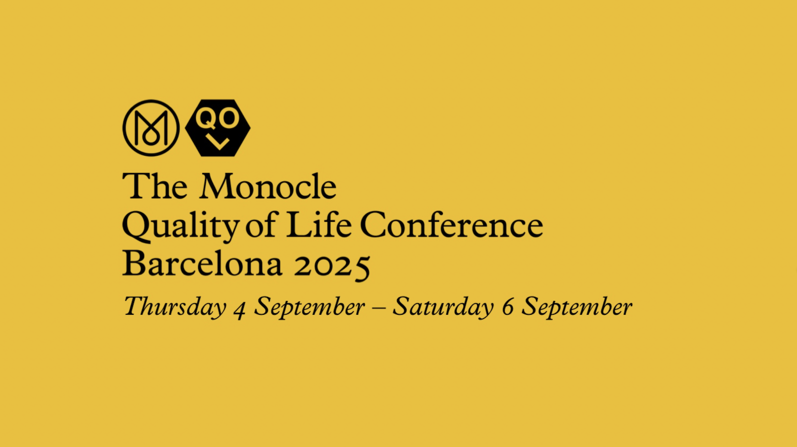 Monocle Quality of Life Banner in Yellow Barcelona 2025 | Poetic Design Hotels & Creative Hideaways Across Europe – The Aficionados