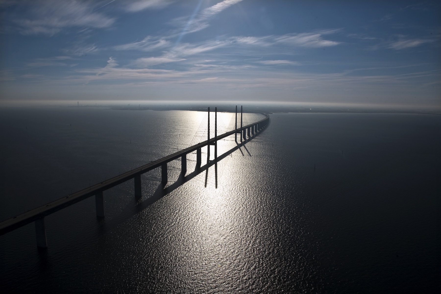Øresund, Bridge, Copenhagen, Denmark - Designed by architect Georg K.S. Rotne