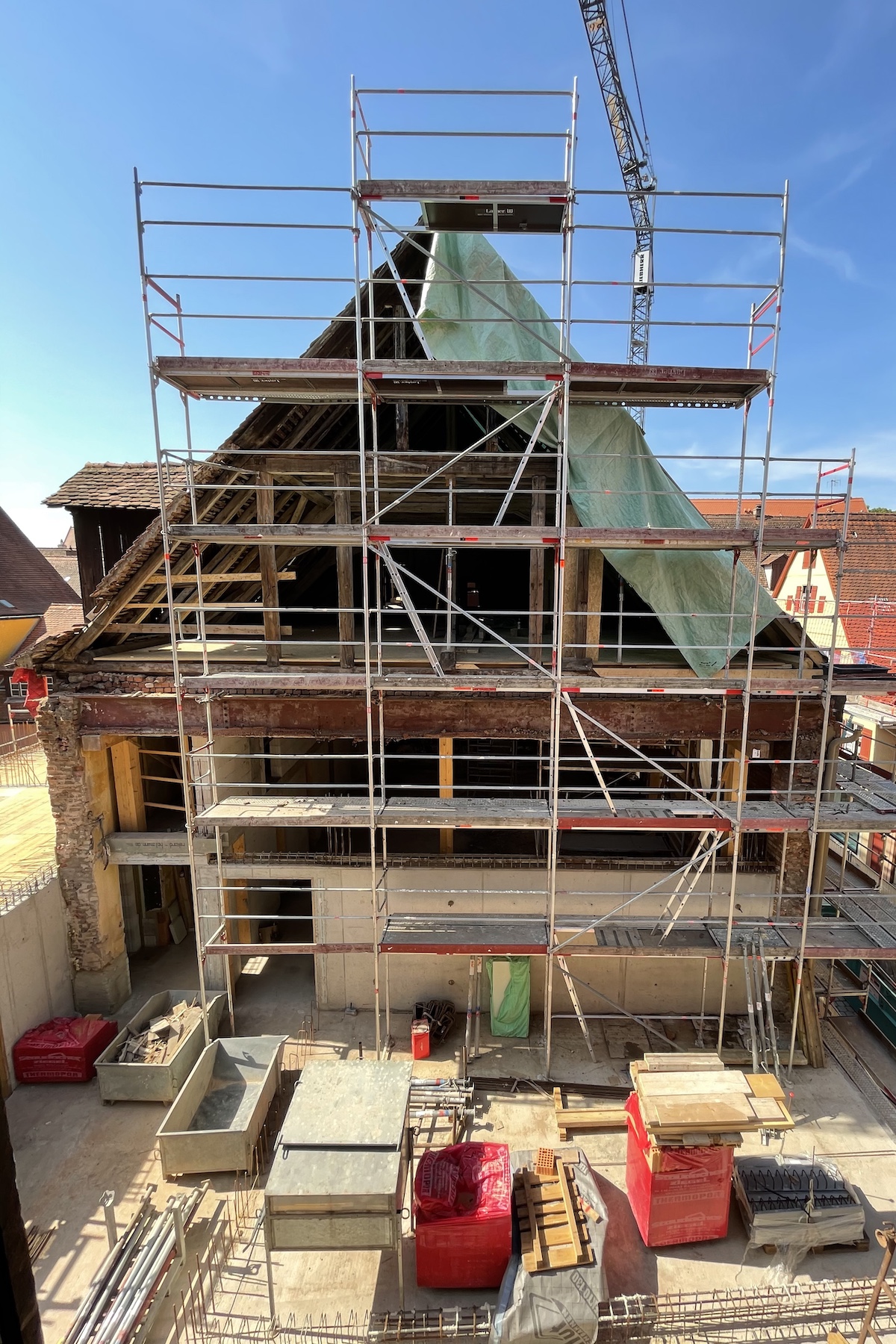 Construction | Goldene Rose Dinkelsbühl by NOA | Rooftop Spa and Heritage Hotel Restoration