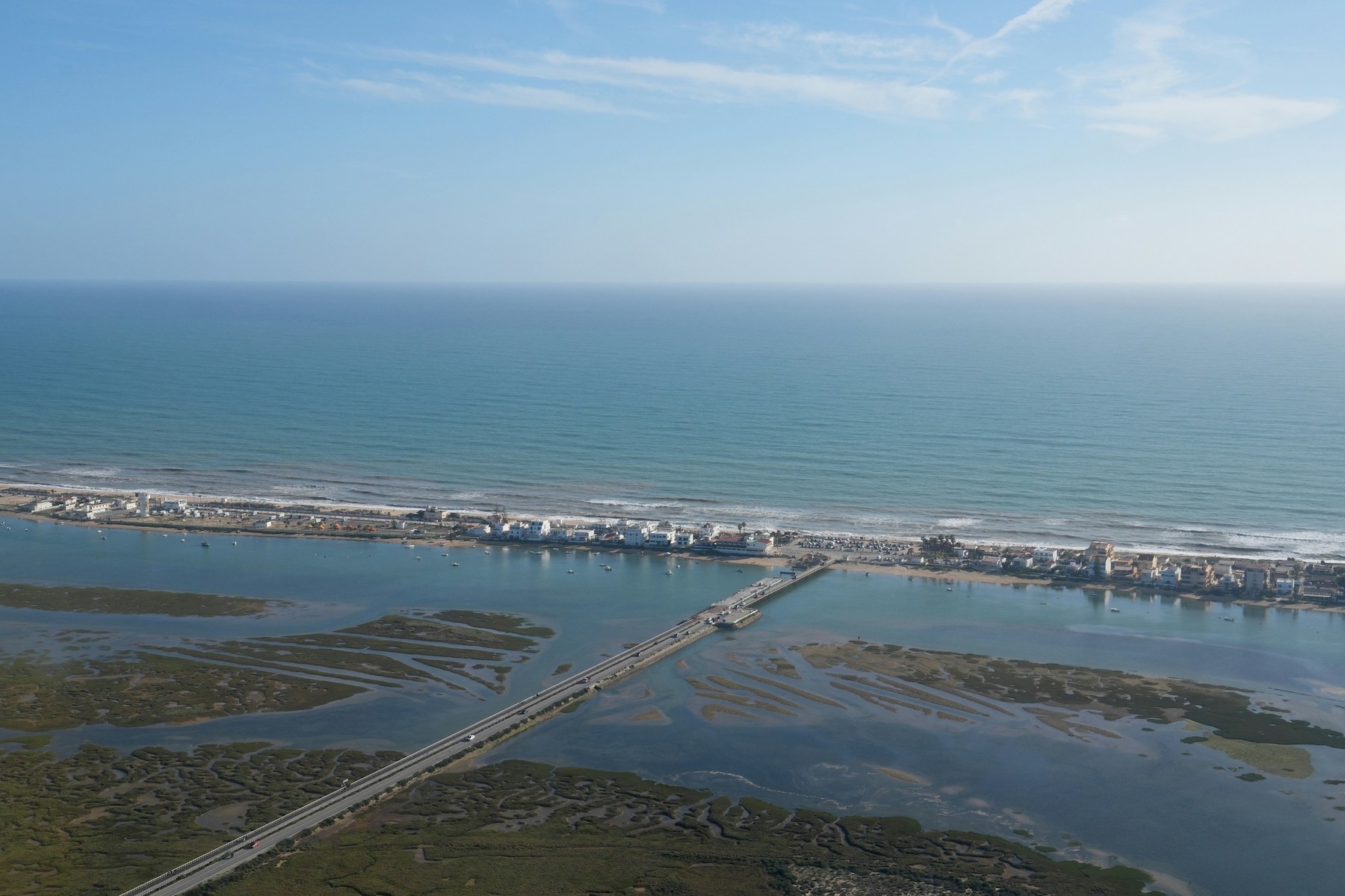 Aerial view of the natrural beaches of algarve | Ria Formosa to Ilha de Tavira – Nature, Culture & Design in the Algarve