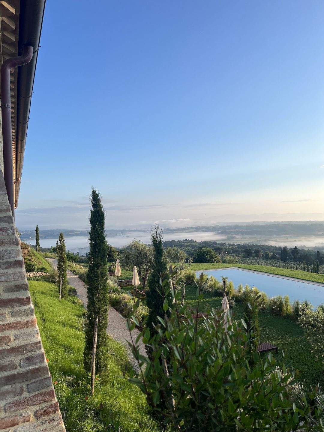 beautiful Umbira landscape as seen from the boutique hotel and pool Stylish Travel to Italy: Boutique Hotels, Design Stays & Culture