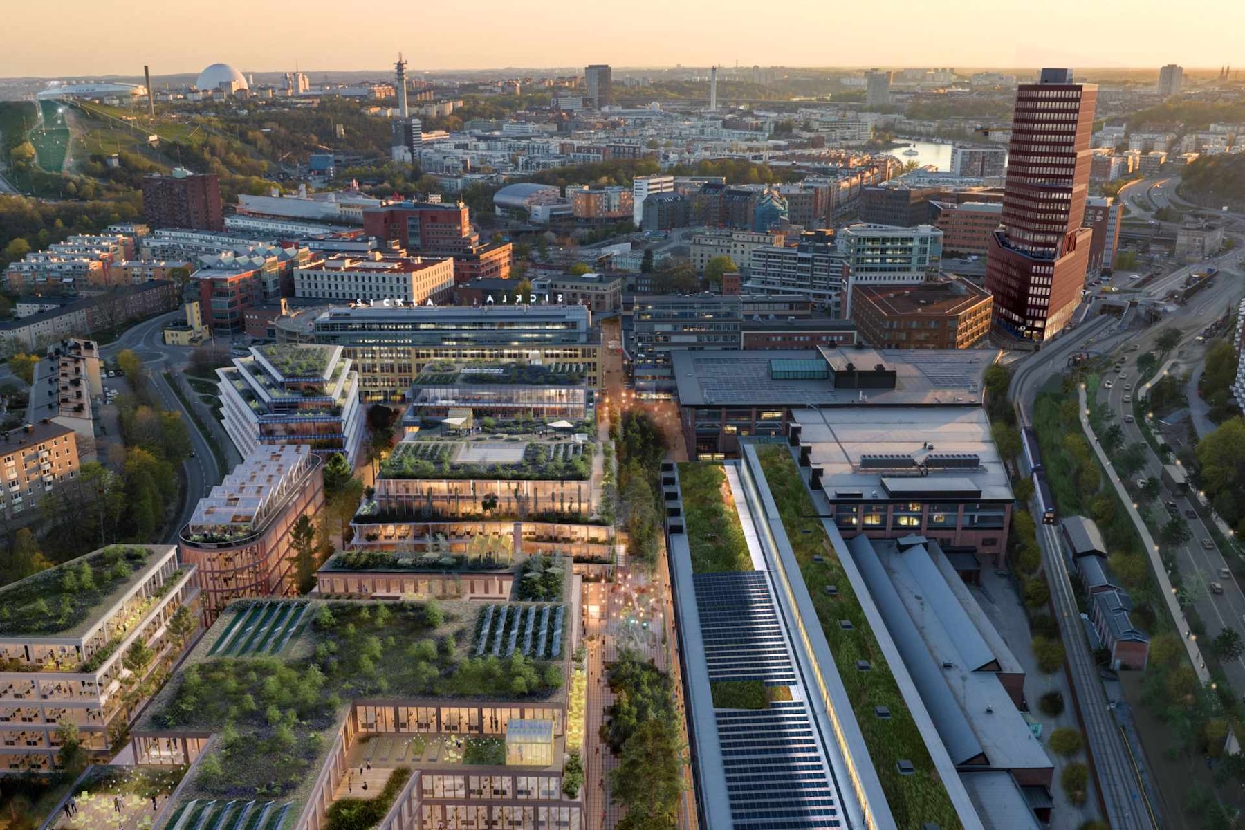 Stockholm's Wood City - Architects to create a new city of Sustainability