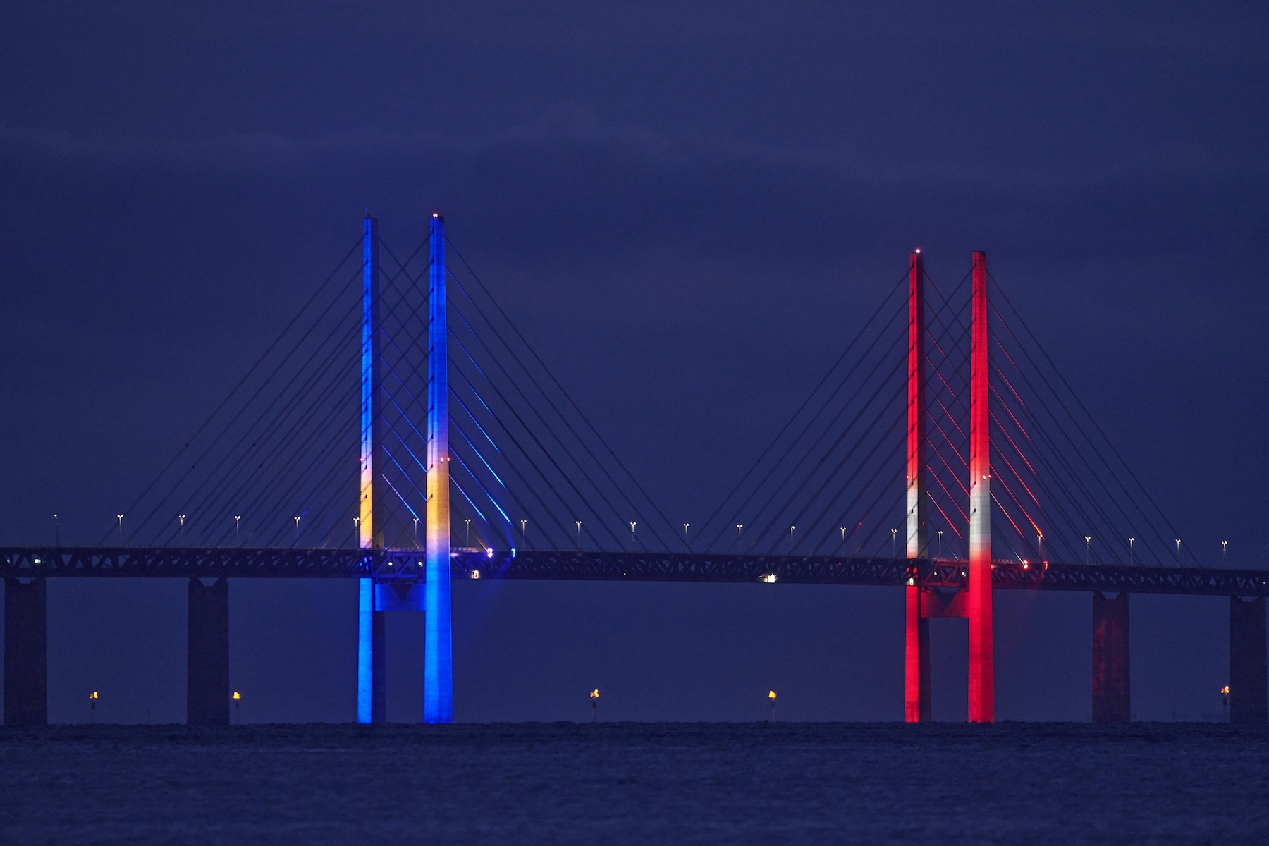 Øresund, Bridge, Copenhagen, Denmark - Designed by architect Georg K.S. Rotne