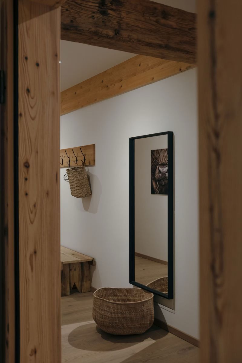 Cool design interiors and modern Alpine style | Der Schmiedhof restored farmhouse apartments with Alpine balcony in Geitau, Bavaria | The Aficionados.