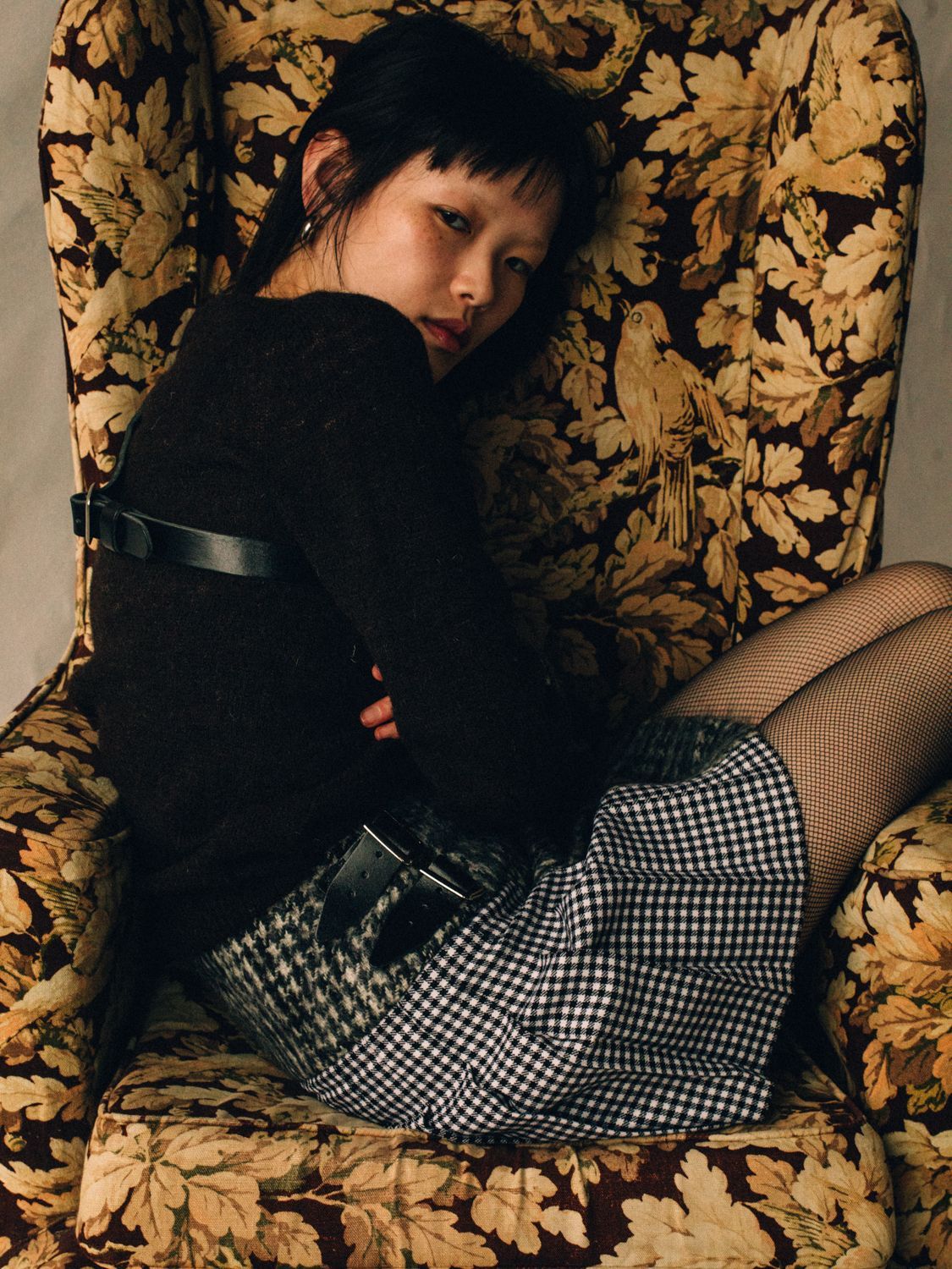 kilt, Hand crafted in Scotland, made from 100% British wool & black shearling.