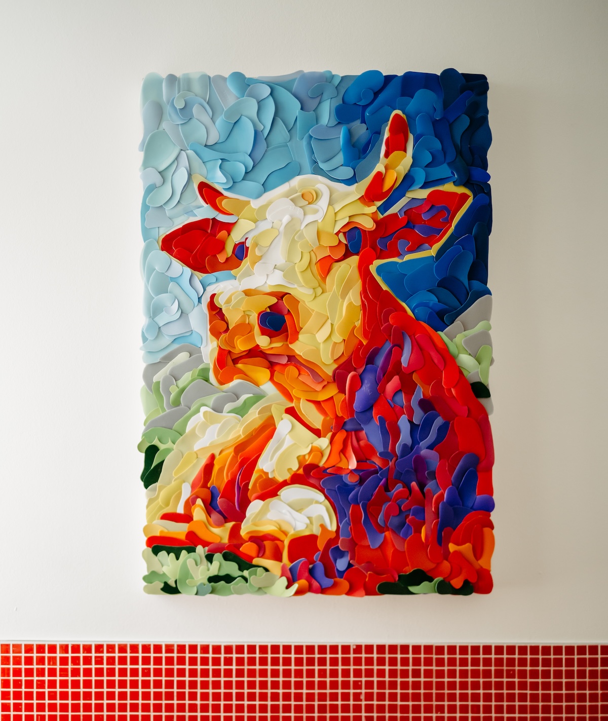 Dan Walker's cow, observing proceedings from the lavatory of the Harry K Room at Hotel Altstadt Vienna | The Aficionados.