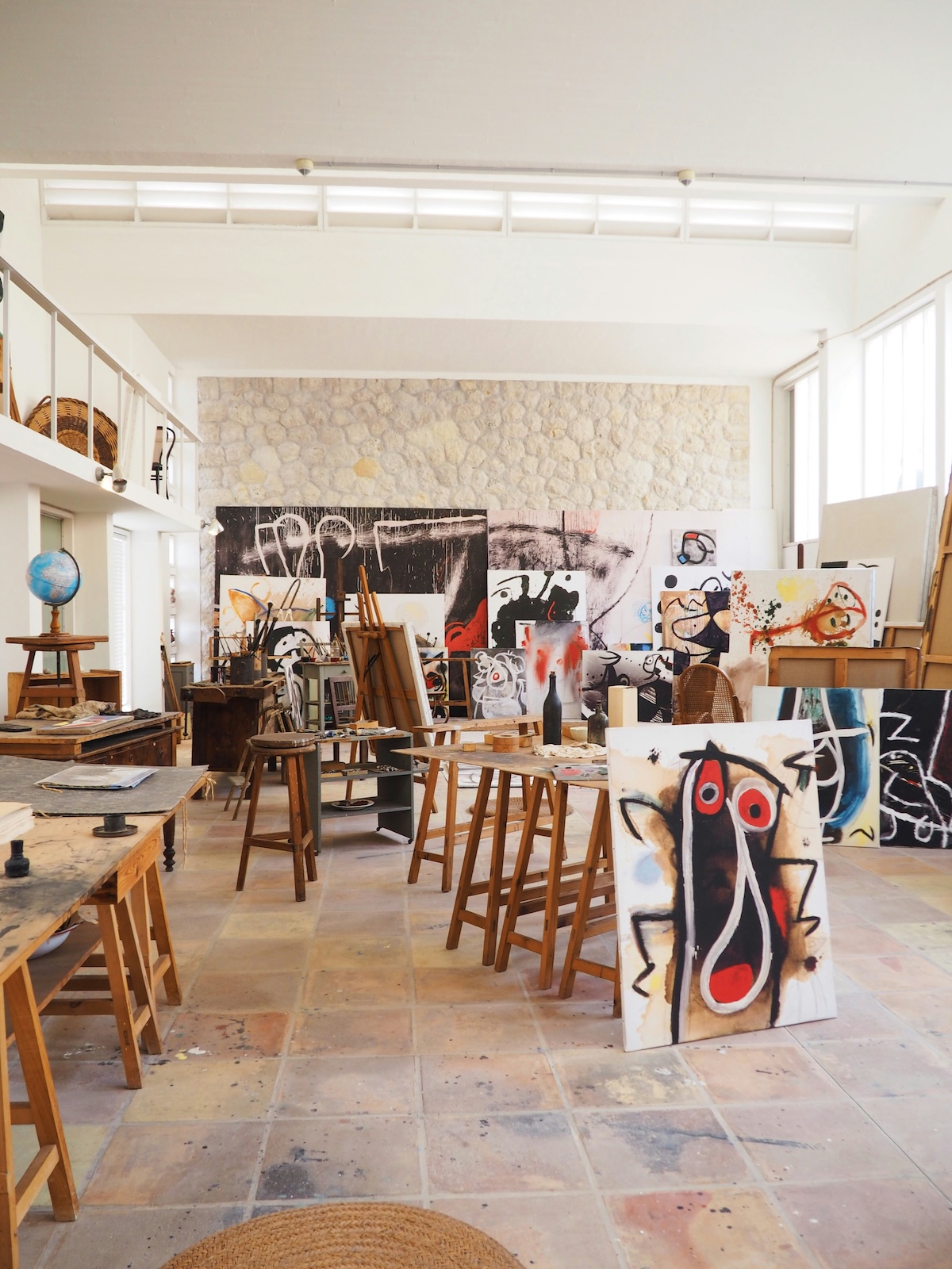 Inside Joan Miró's Taller Sert at Cala Major, easels and unfinished canvases left as the artist kept them | The Aficionados