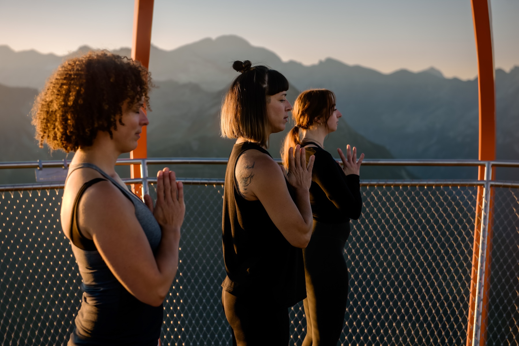 Open-air Yoga classes in the Austrian resort of Bad Gastein, alps, breathing, health, wellbeing ,Haus Hirt Hotel